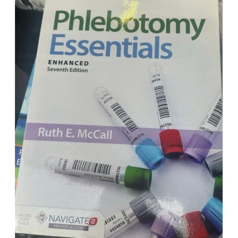 Jones & Bartlett Phlebotomy Essentials 7th Ed Ruth McCall Paperback Medical Text